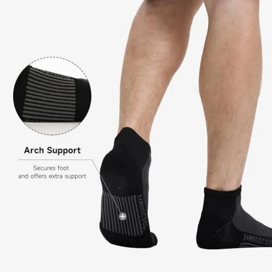 8 Pack Men's Athletic Ankle Socks