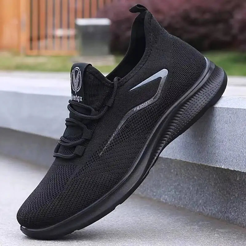 Breathable Lightweight Men's Knit Sneakers