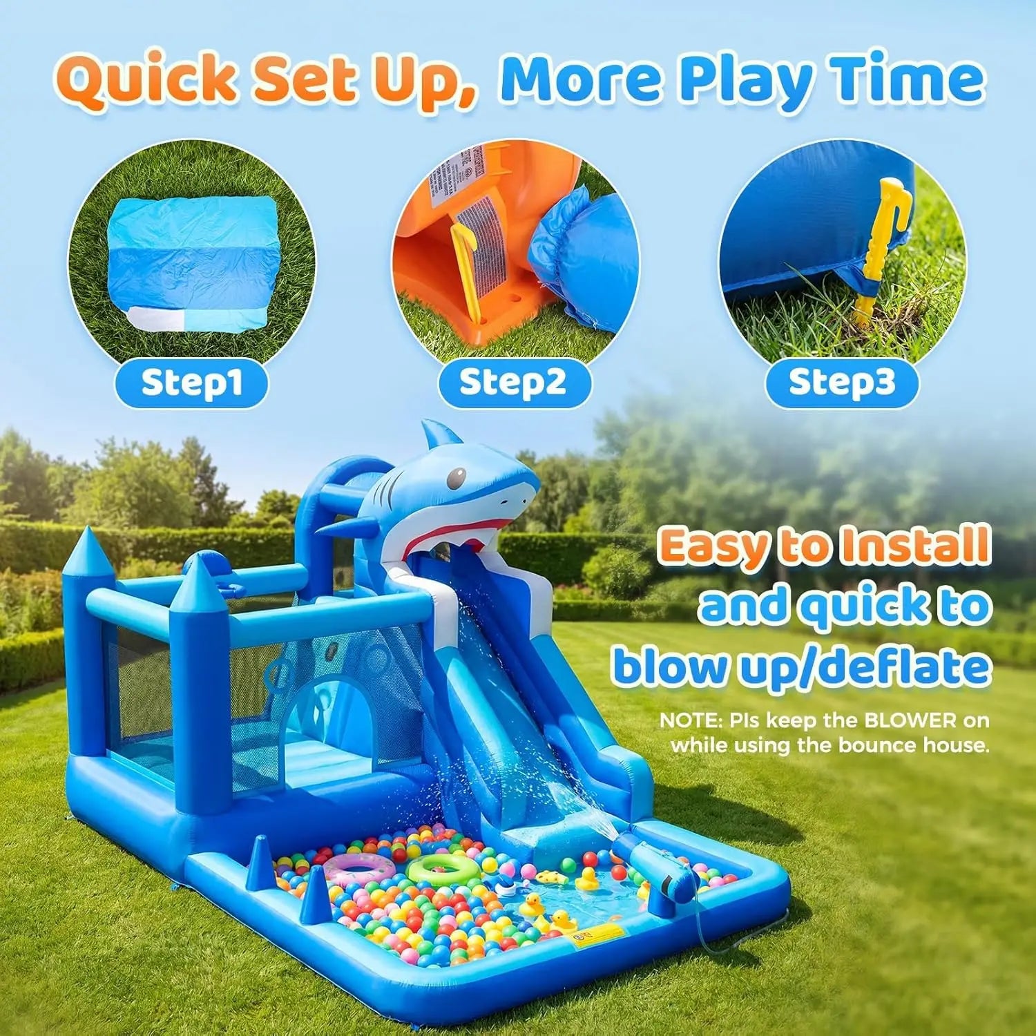 Inflatable Water Slide for Kids