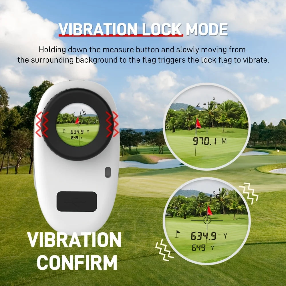 Golf Rangefinder Featuring Slope Measurement