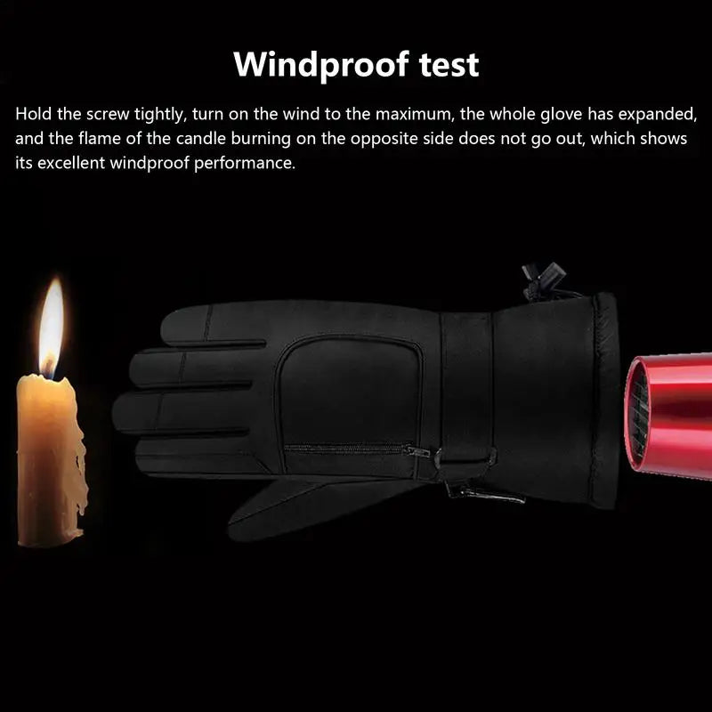 Winter Outdoor Heating Cycling Gloves
