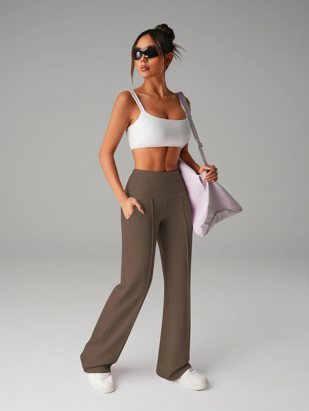 Women High Waisted Wide Leg Yoga Pants