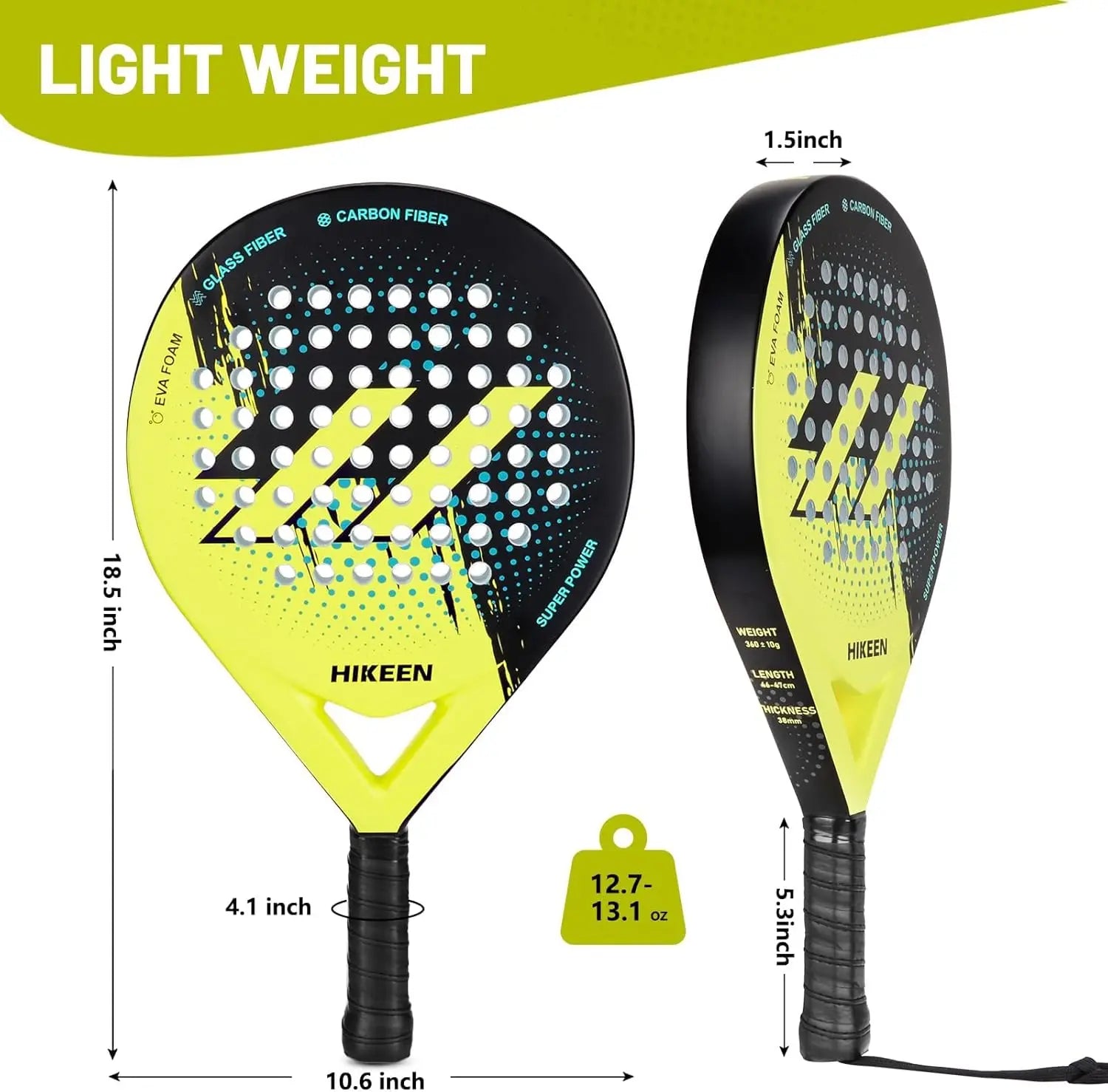 Padel Racket Carbon Fiber Surface