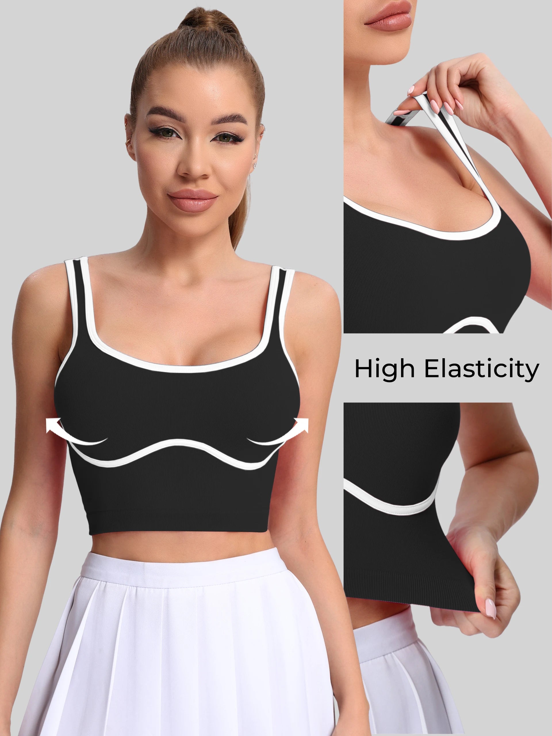 Women's U-Neck  sports vest