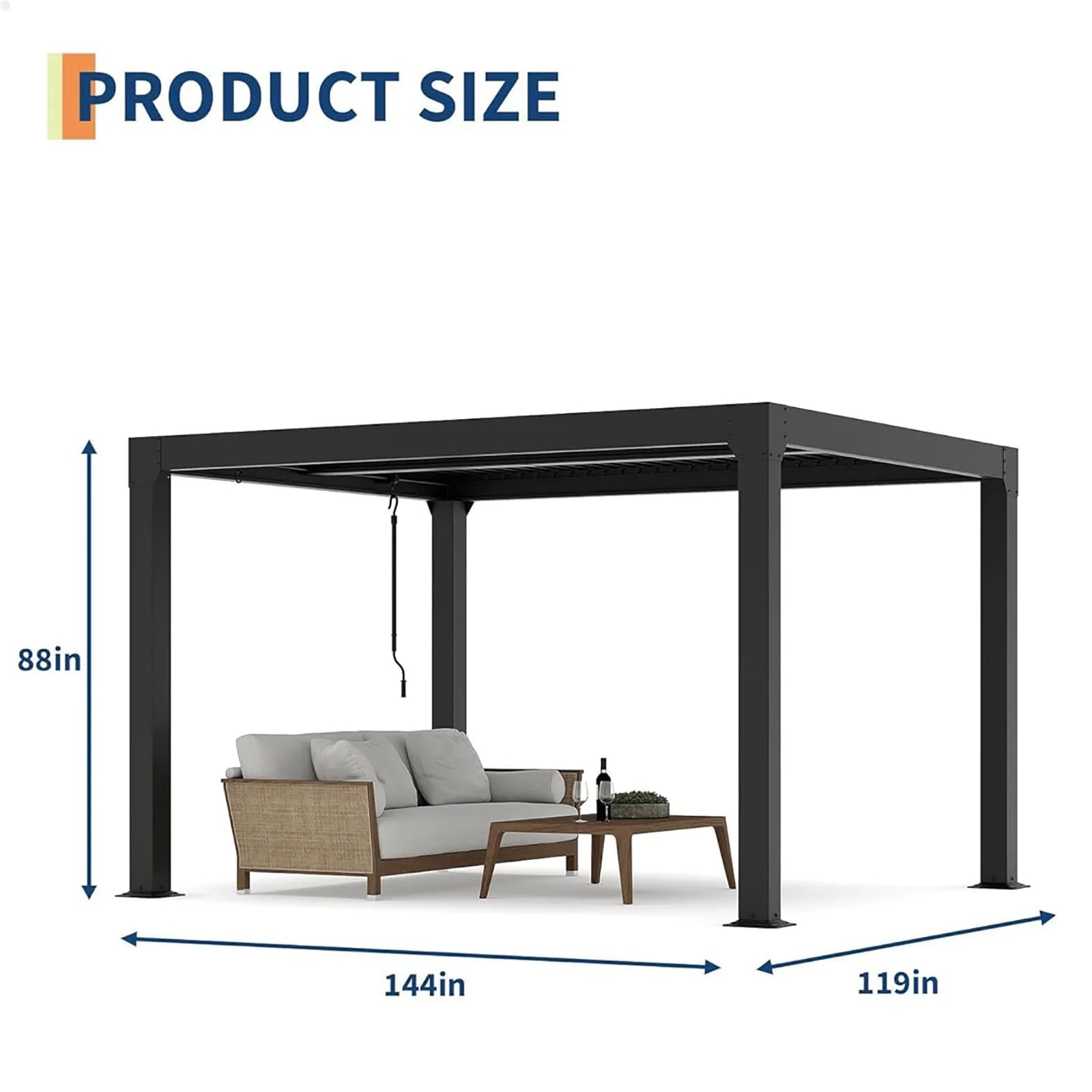 All-Weather Hardtop Gazebo With Integrated Drainage