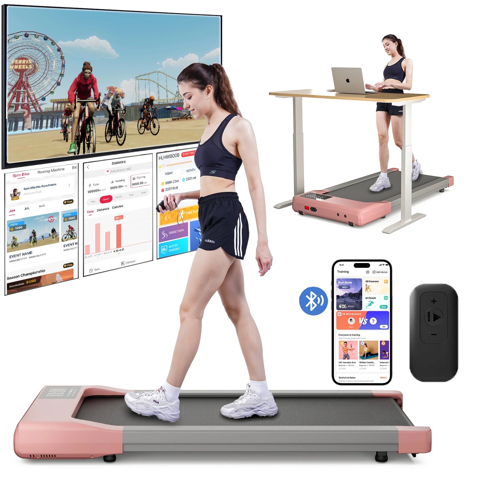 Walking Treadmill 2.5HP Anti Slip