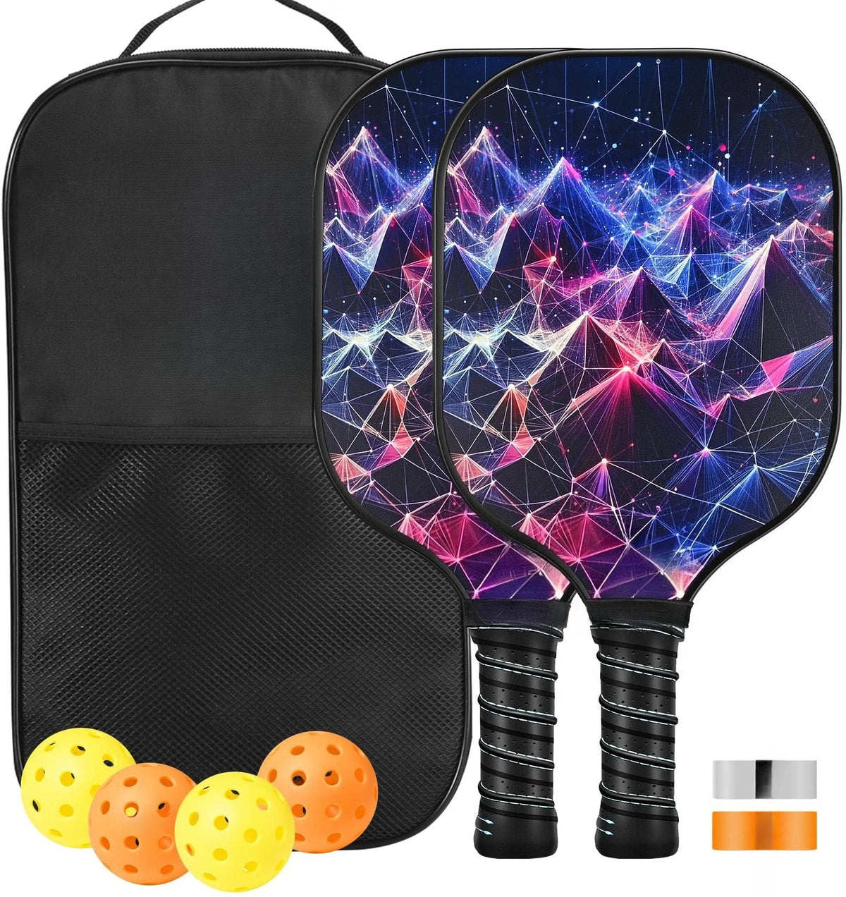 2 -4 Pack USAPA Approved Fiberglass Pickleball Paddles Set