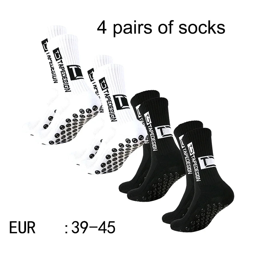 4 pairs  TC mid tube glued football socks