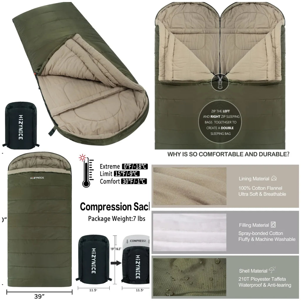 Cold Weather XXL Sleeping Bag