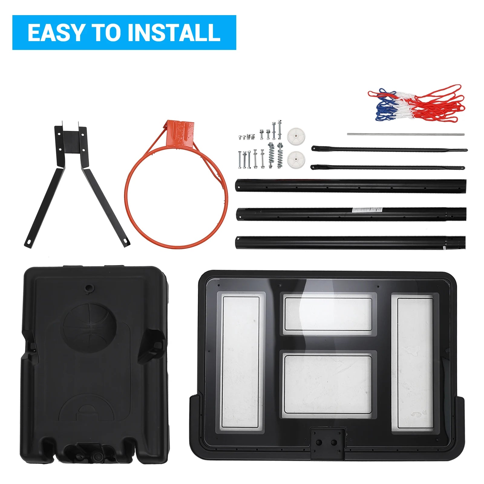 Basketball Hoop Outdoor 5.2ft-10ft