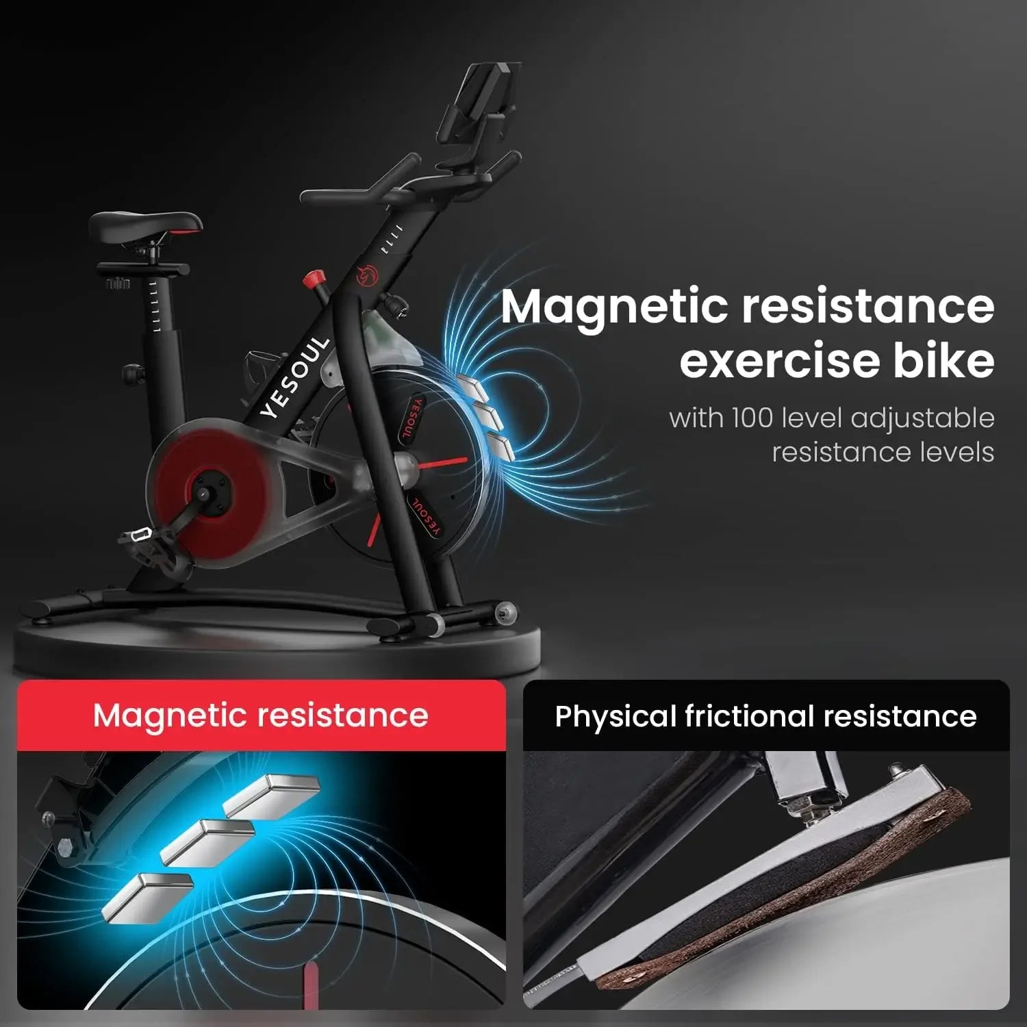 Black Exercise Bike For Home
