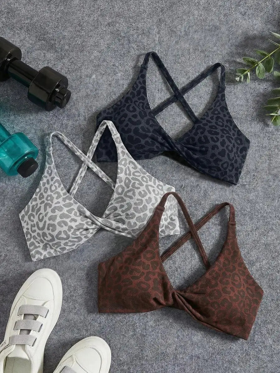 3PCS Seamless Yoga Sports Bra Set
