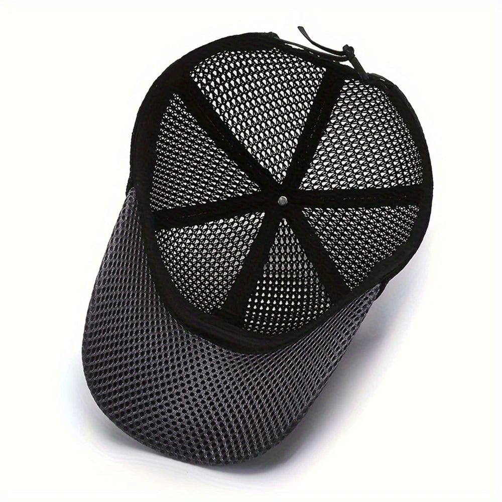 Fashionable and Breathable Baseball Cap for Couples, Quick-Drying Mesh Outdoor Sports Golf Sun Hat