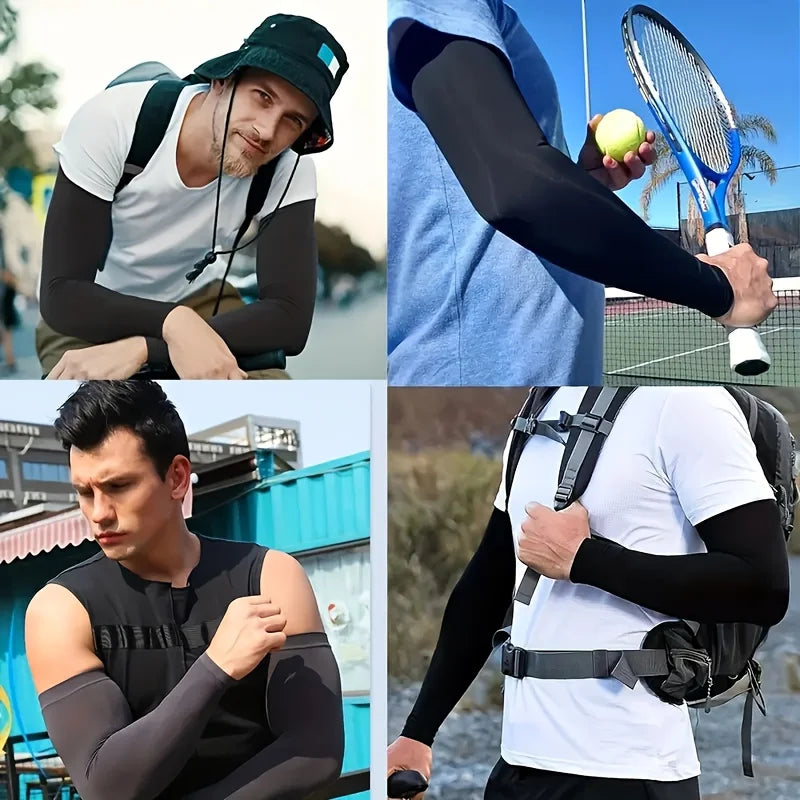 3Pair High-Elastic Ice Compression Arm Sleeves