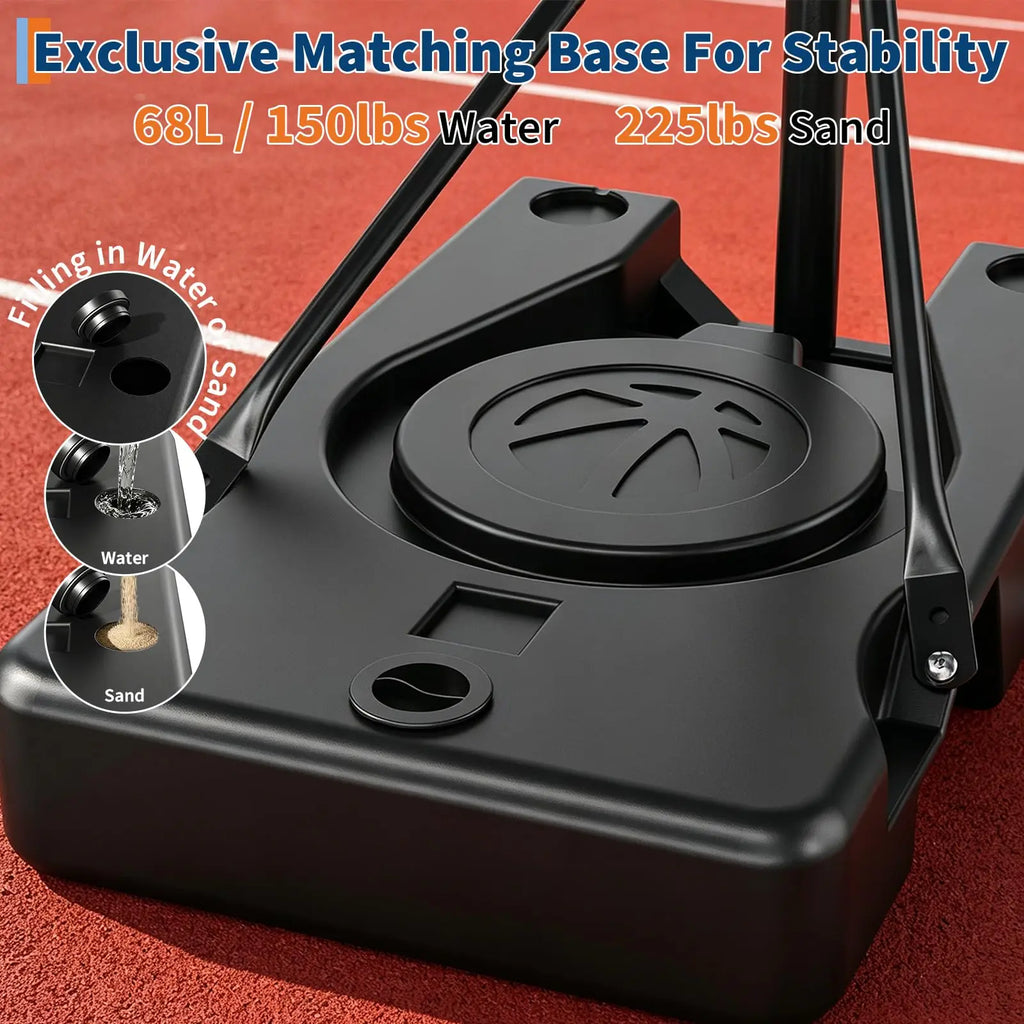 44 Inch Portable Basketball Hoop