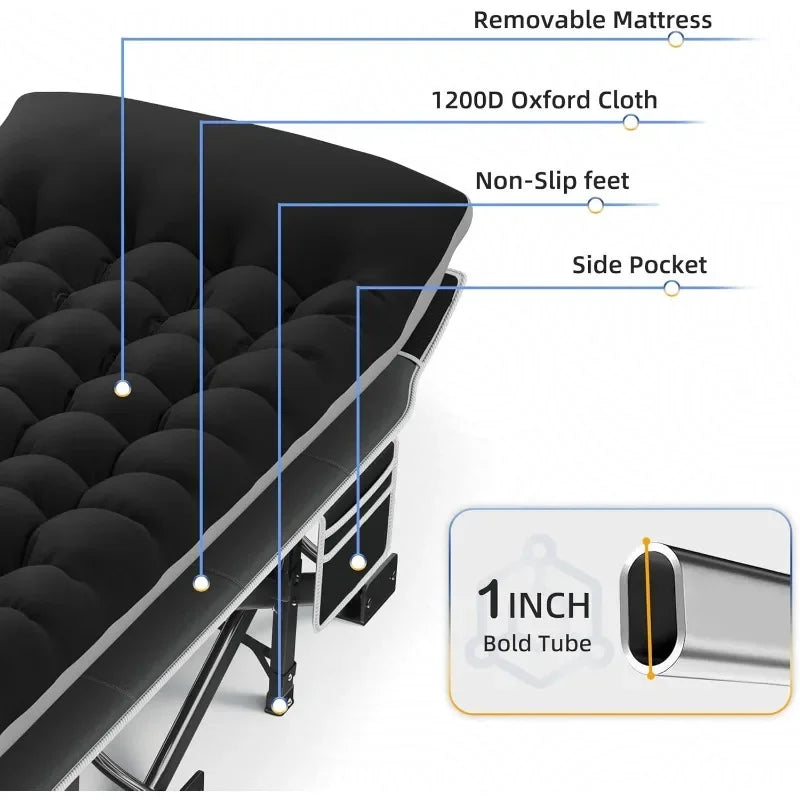 32Inch Extra Wide Camping Cot