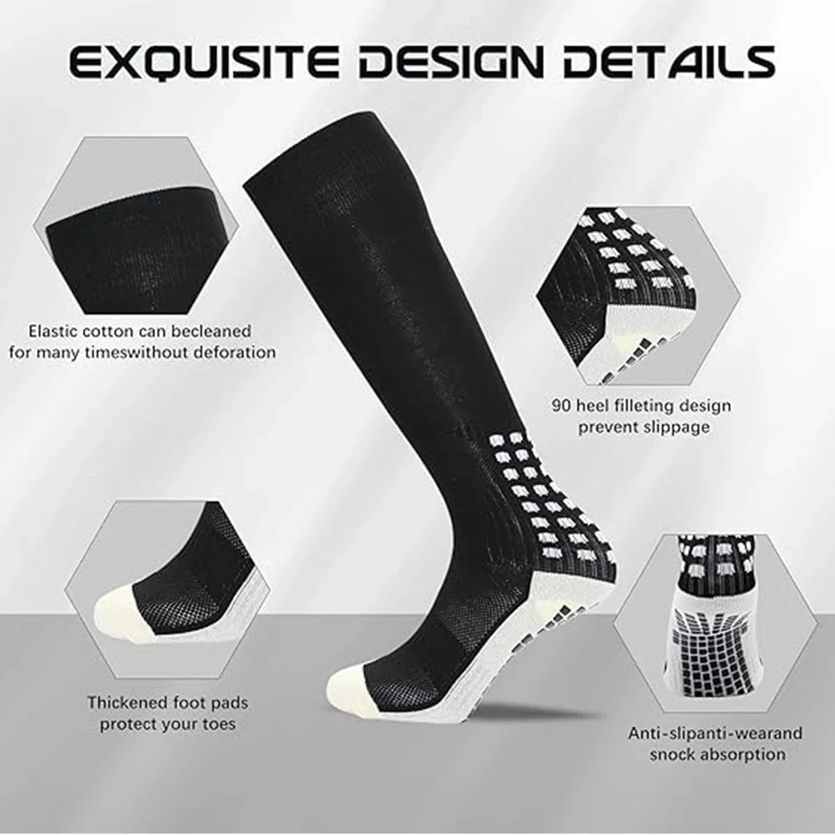 Anti Slip Soccer Knee Socks