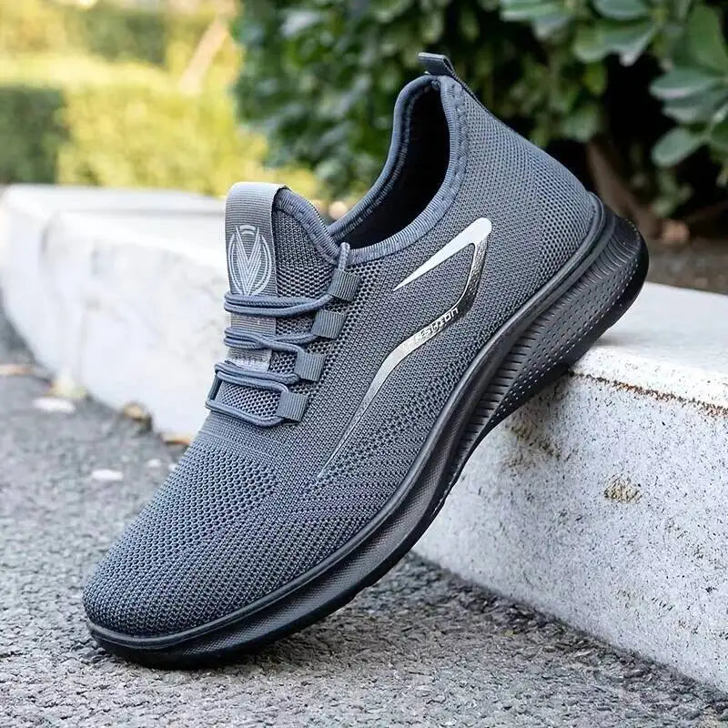 Breathable Lightweight Men's Knit Sneakers
