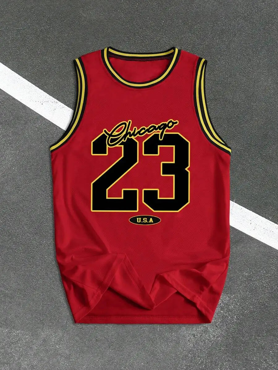 Men's  Sleeveless  Tank Top  Bold 23  Number