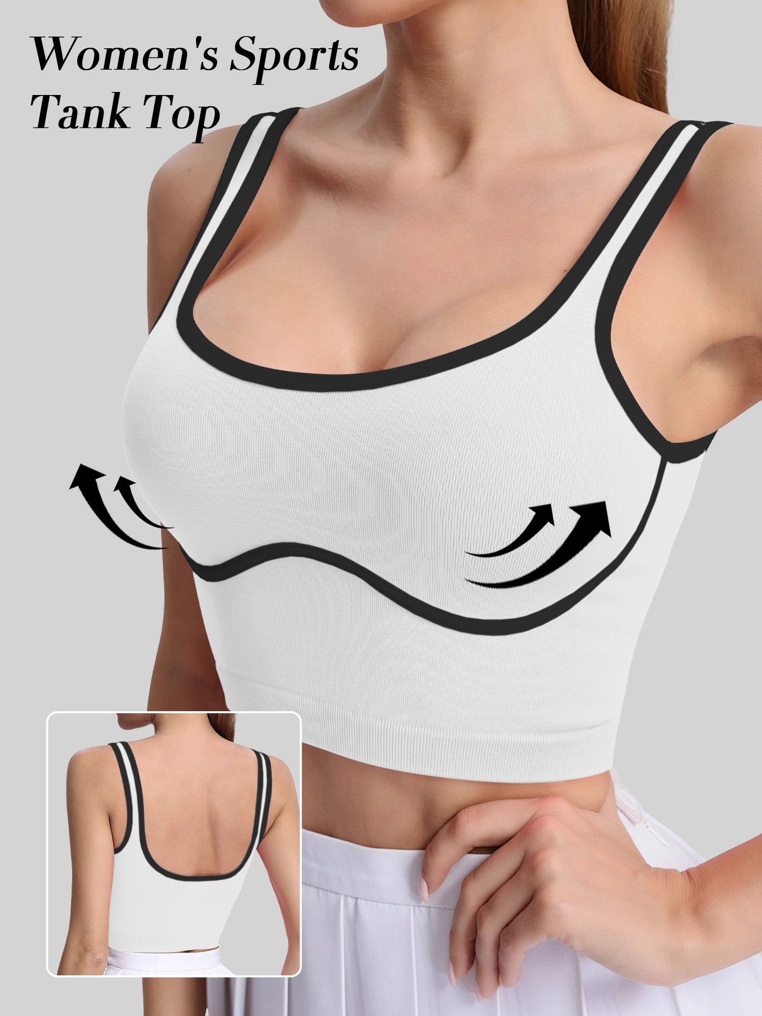Women's U-Neck  sports vest