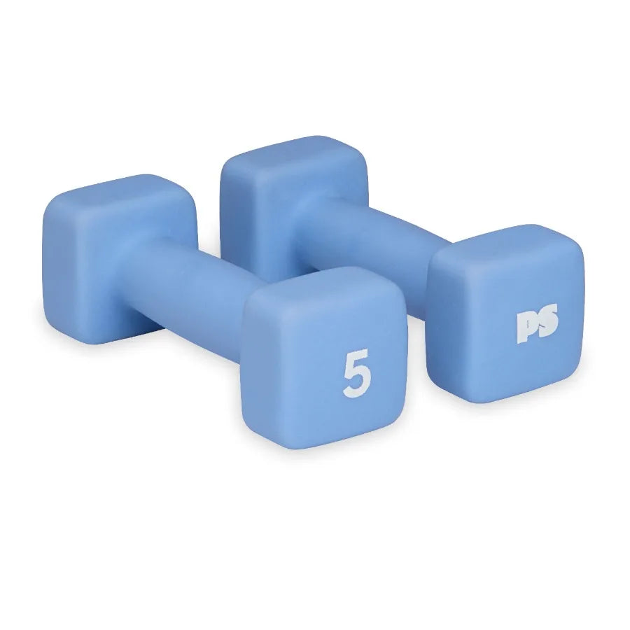 32lb Neoprene Dumbbell Set with Rack