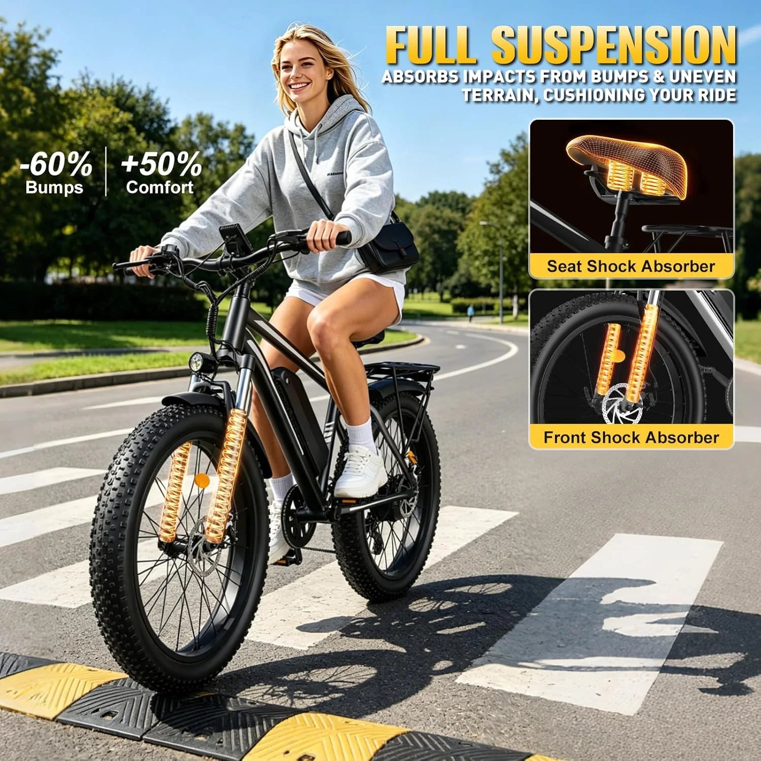 26 Inch Adult E-Bike 1000W Brushless Motor
