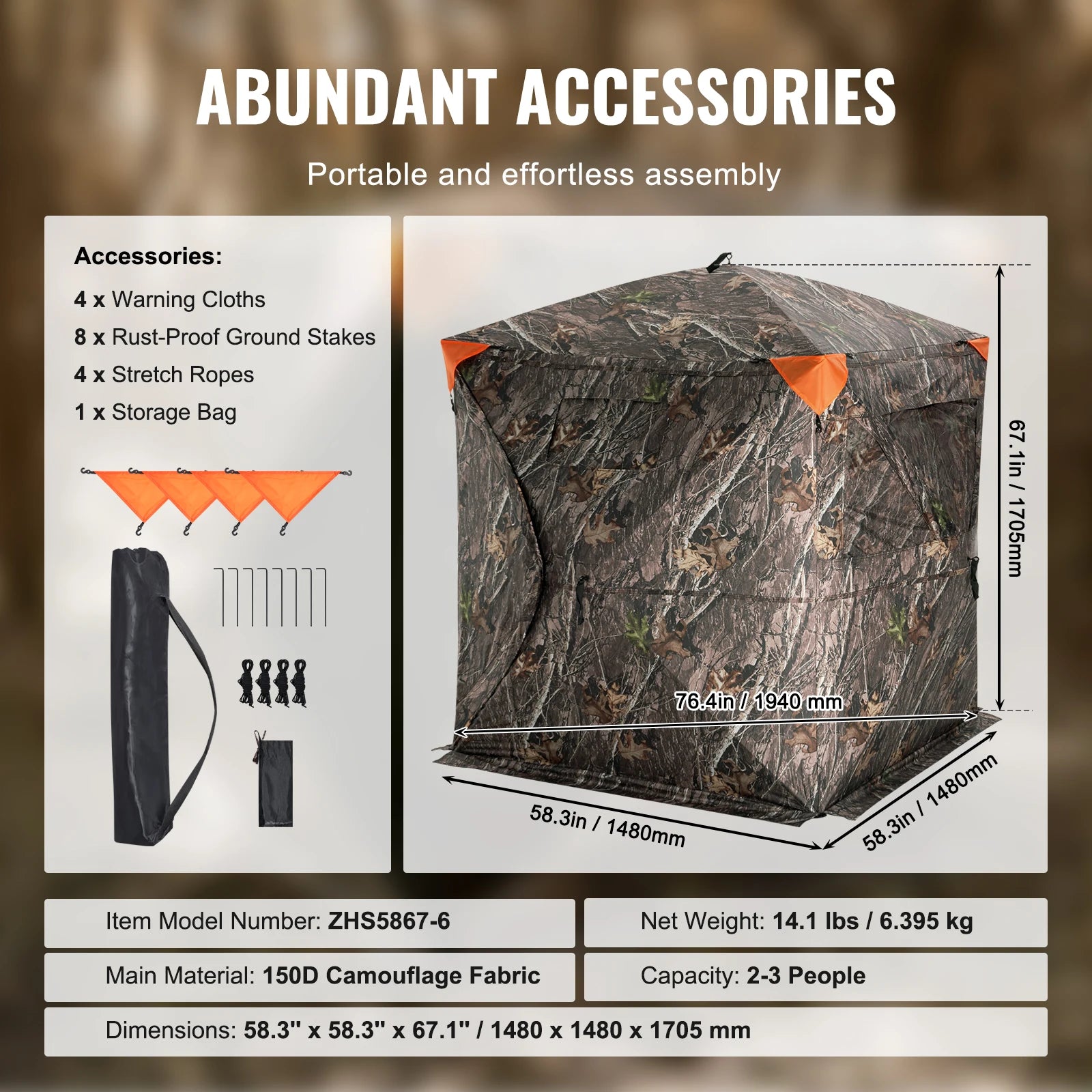 Pop Up Deer Blind for Hunting