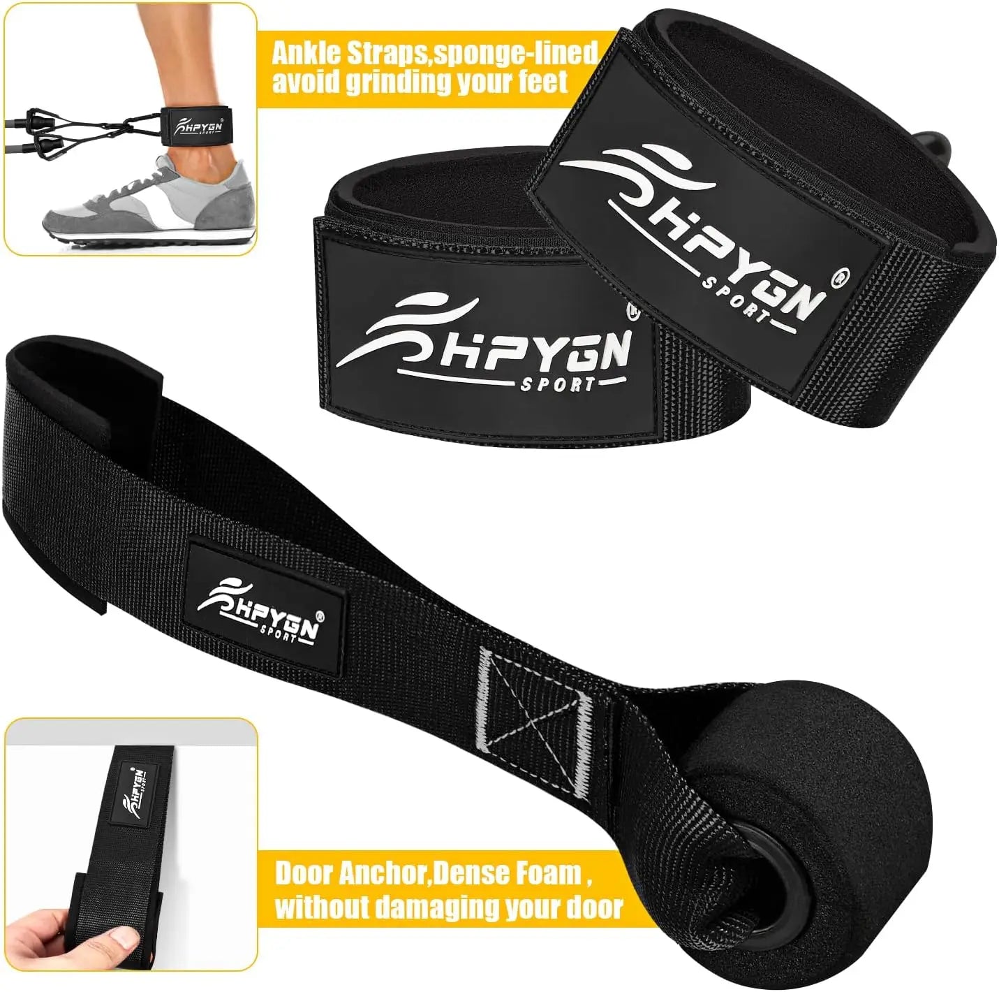 Heavy Resistance Bands Set, 300LBS