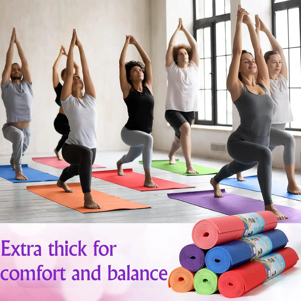12 Pieces Yoga Mats 68x24x0.12 Inch