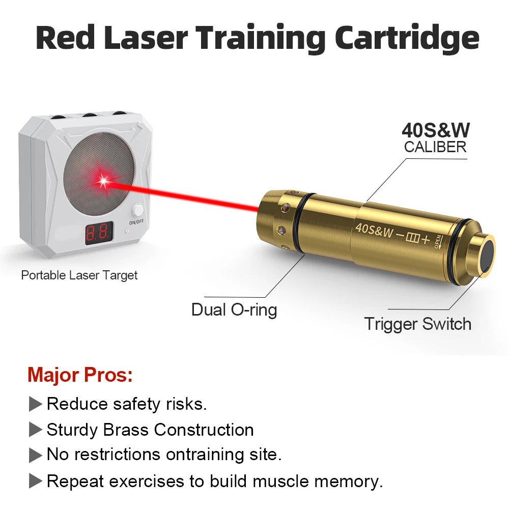 40S&W Dry Fire Laser Training Cartridge