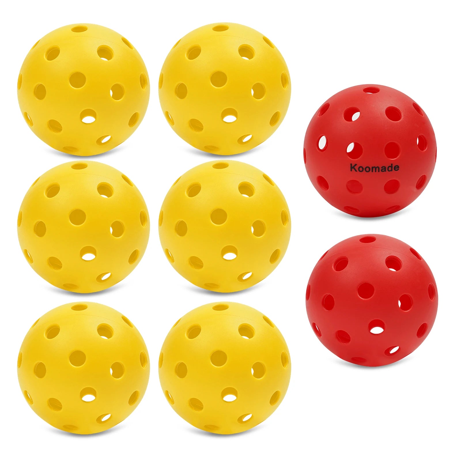 40-Hole Outdoor Pickleballs 8/16Pcs