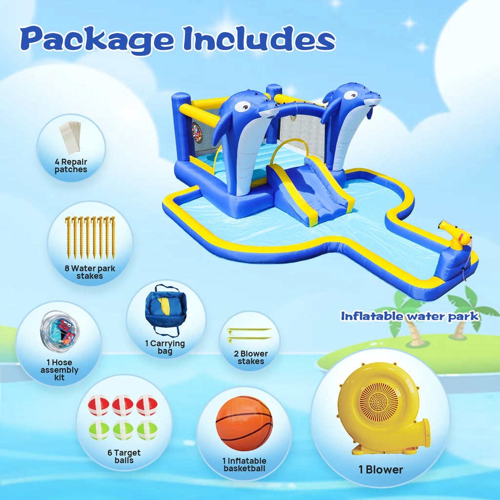 8 in1 Inflatable Slide Water Park