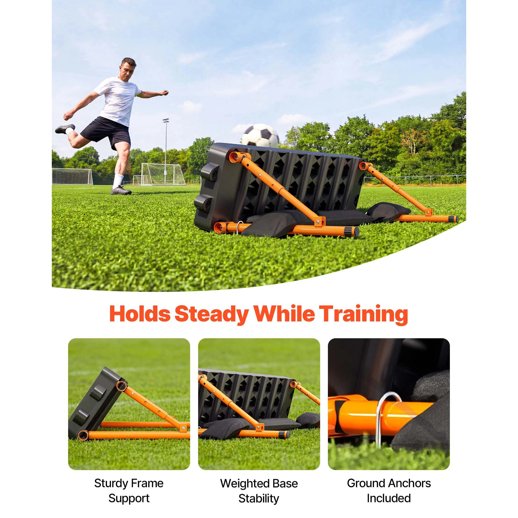 37.4x9.8in Soccer Rebounder Board