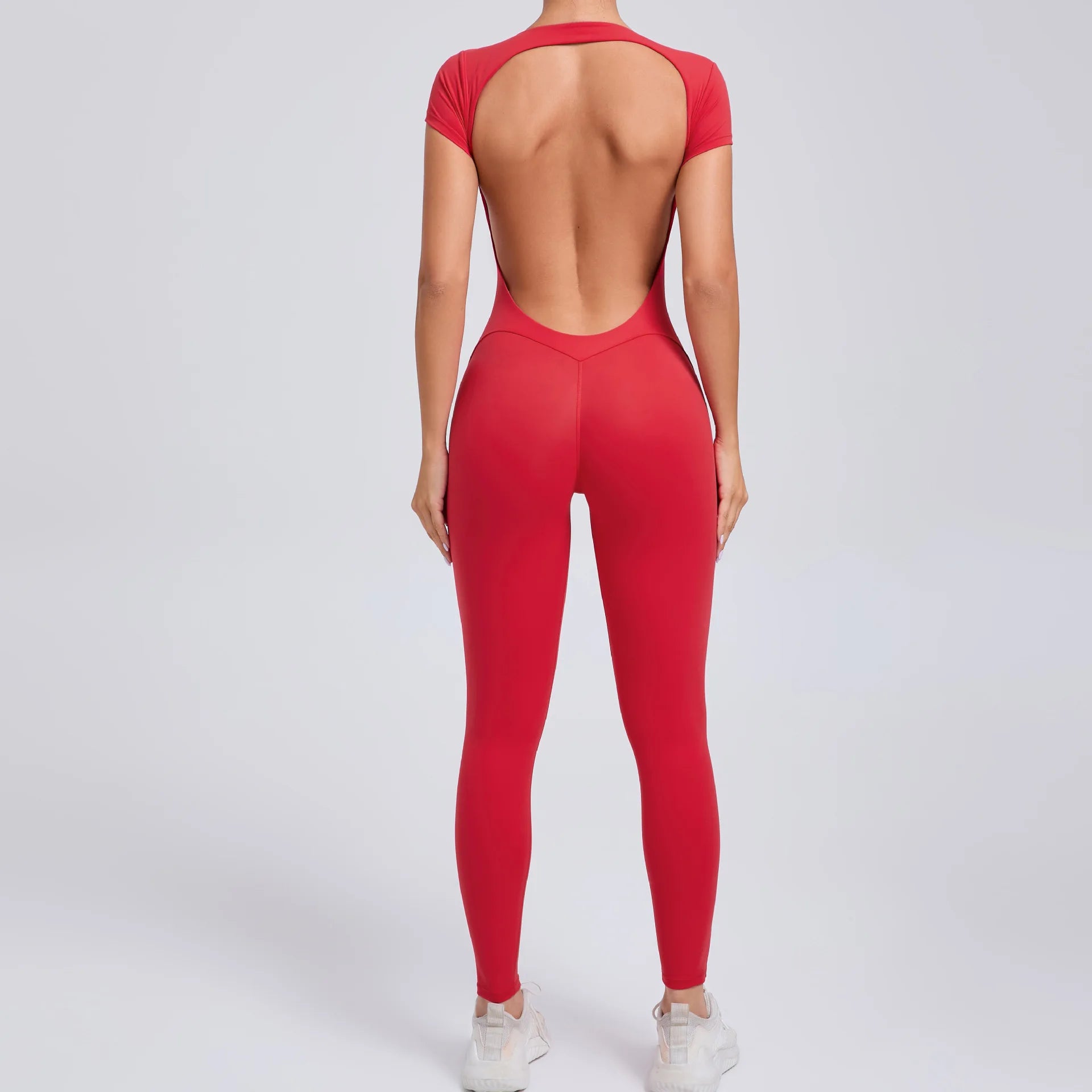 Women's One-piece Yoga Jumpsuit Short Sleeve