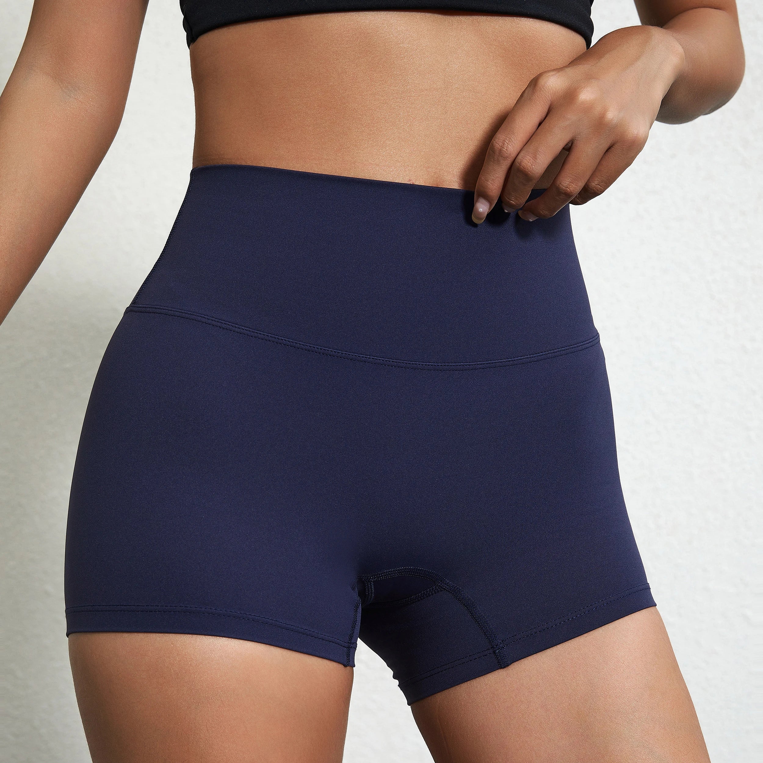 Solid Color Women Gym Sport Short
