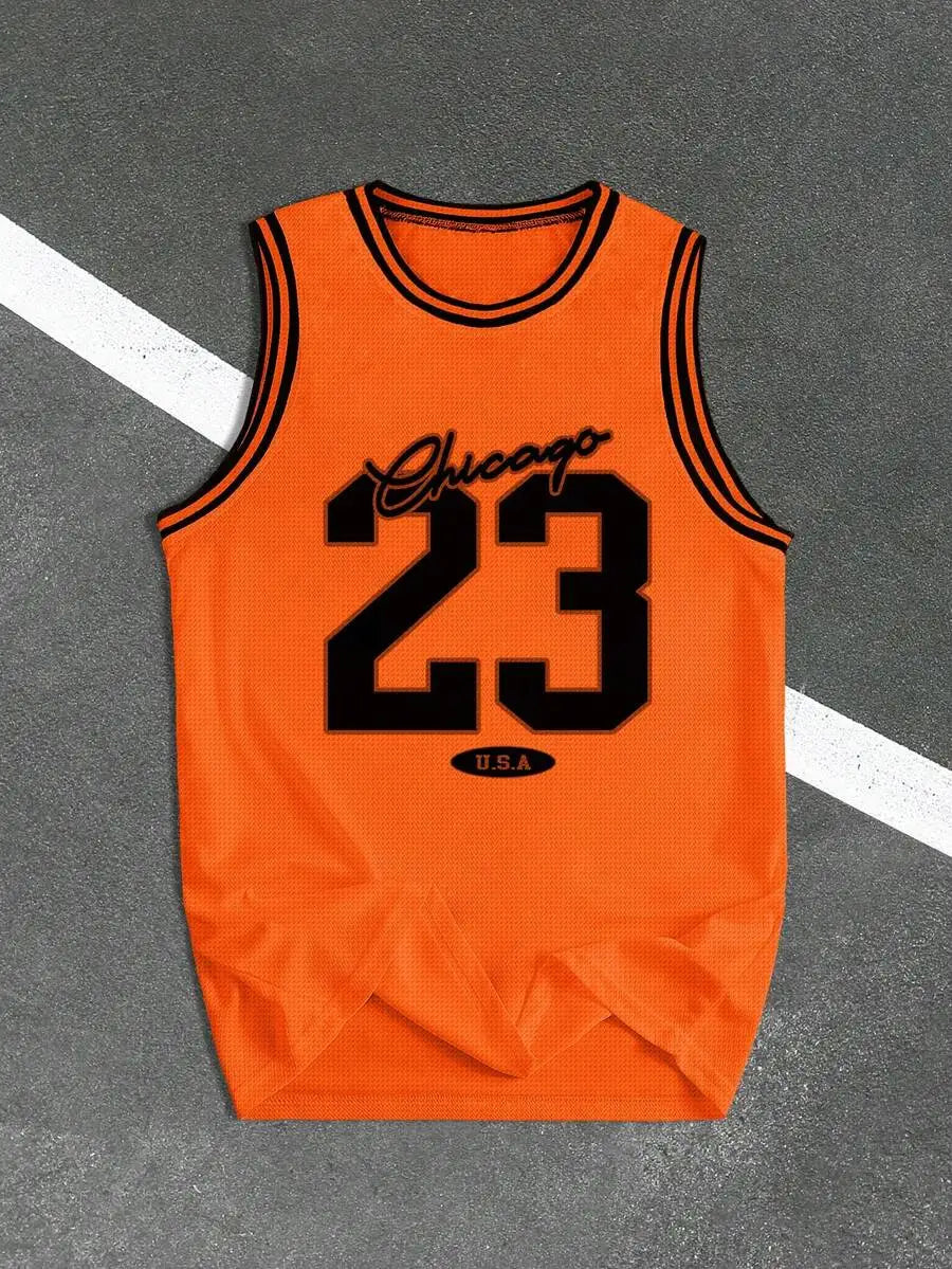 Men's  Sleeveless  Tank Top  Bold 23  Number