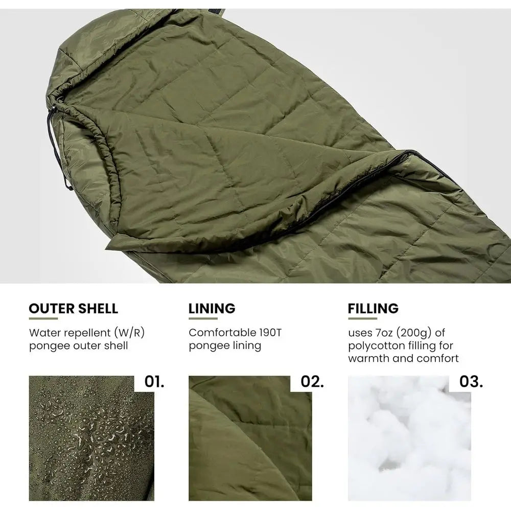 Mummy-Shaped Sleeping Bag