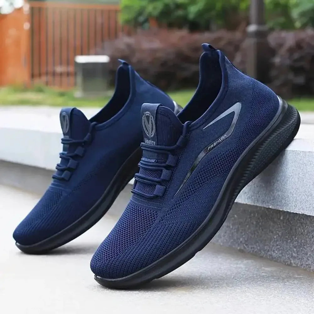 Breathable Lightweight Men's Knit Sneakers