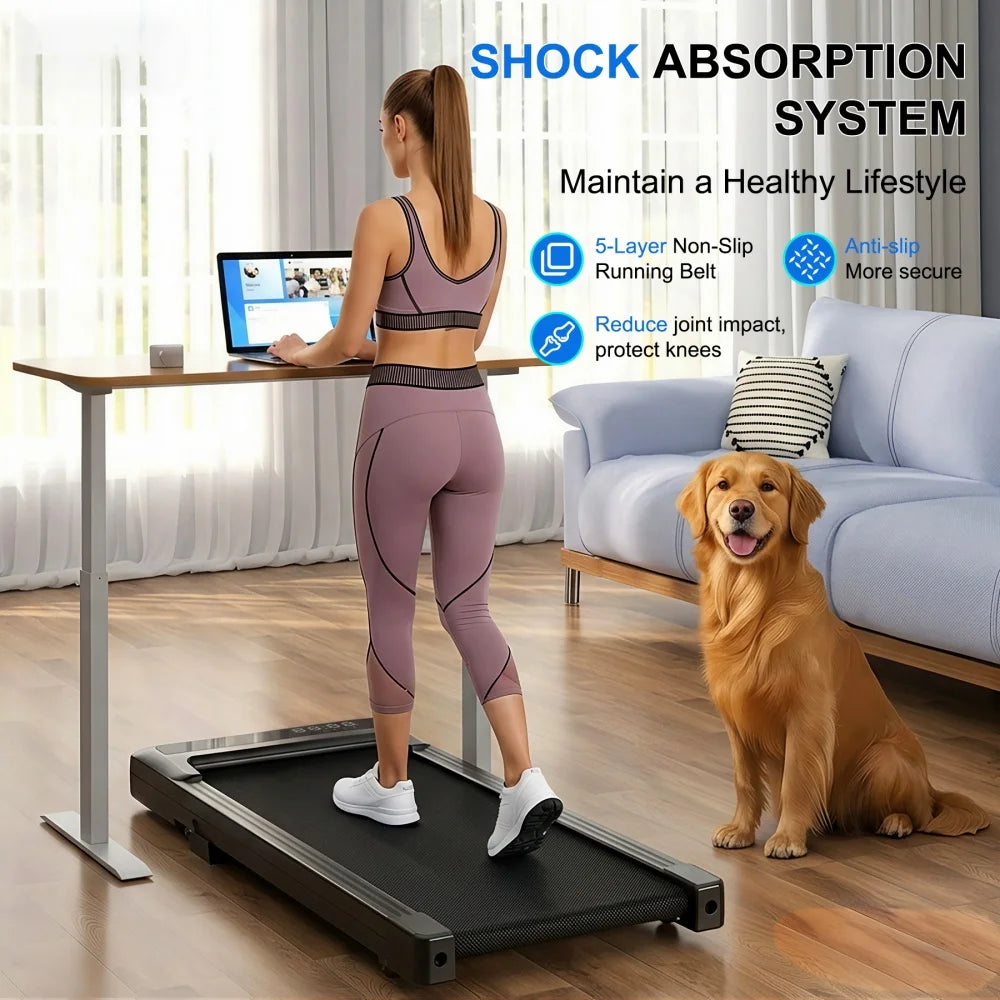 Foldable Treadmill 6% Incline 3.8mph Walking Pad