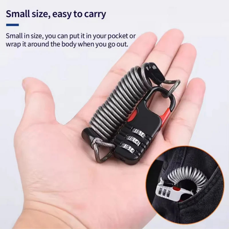 Bicycle Anti-Theft  Three-Digit Password Combination