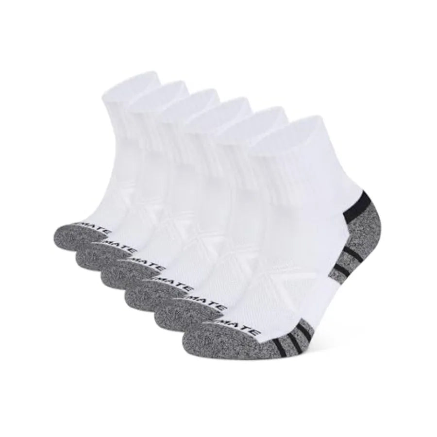 6 Pack Men's Ankle Athletic Socks