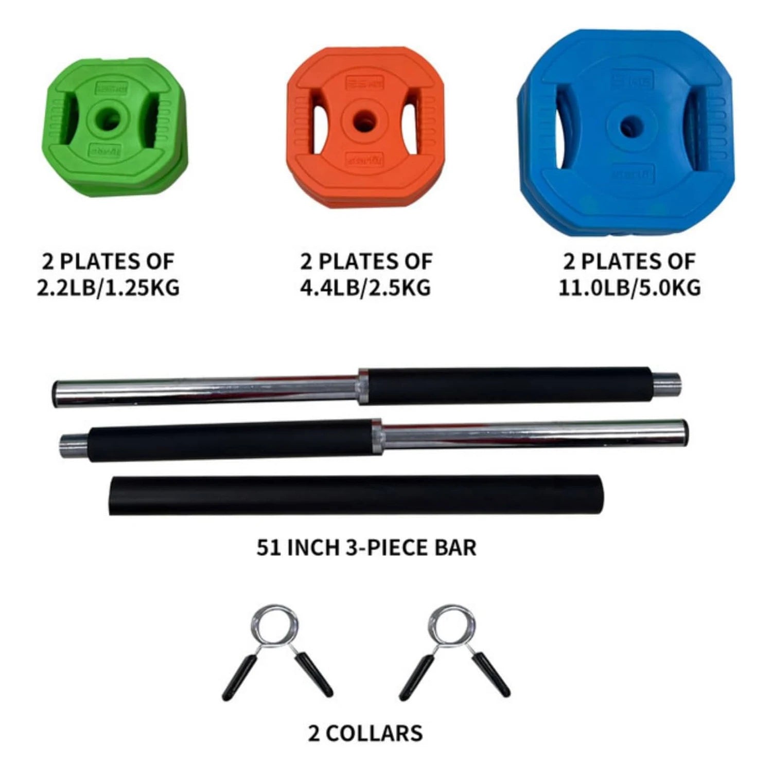 40lb /20kg Adjustable Barbell Disk Free Weights