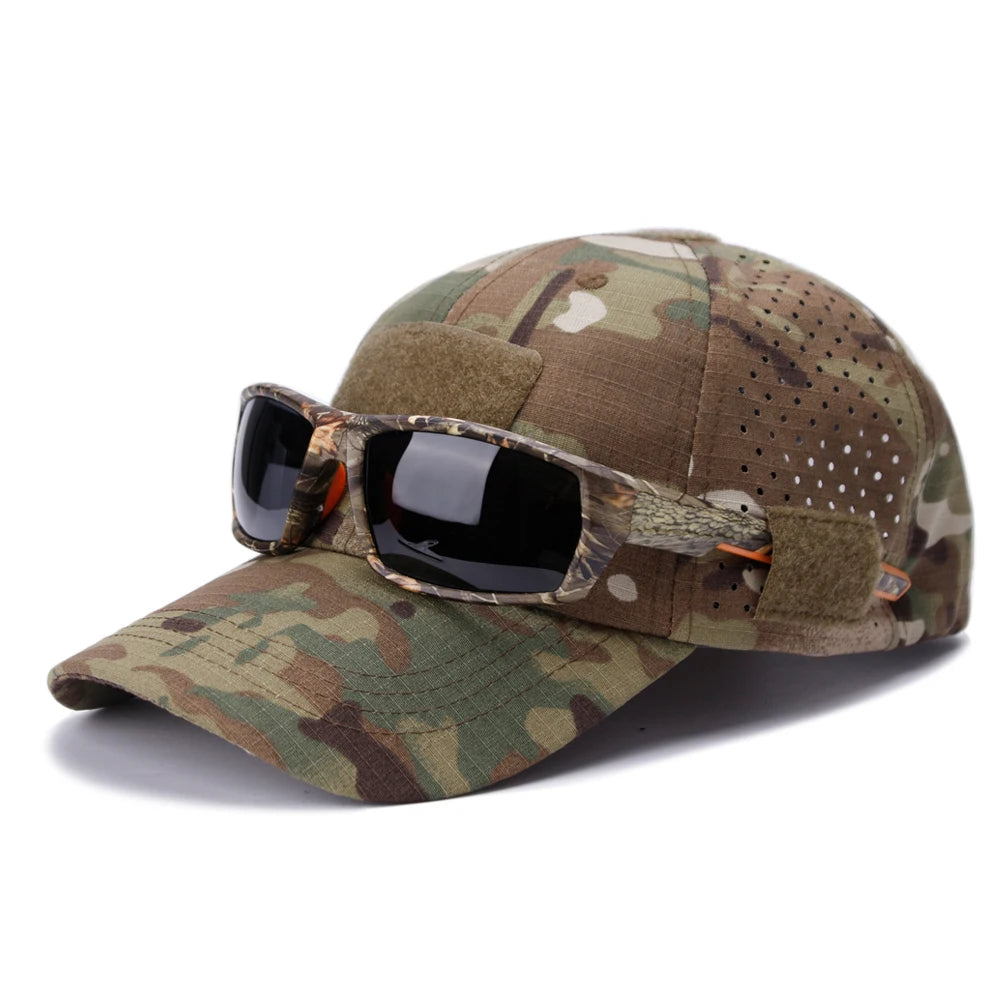 Men Camouflage Hunting Cap Breathable Sunscreen