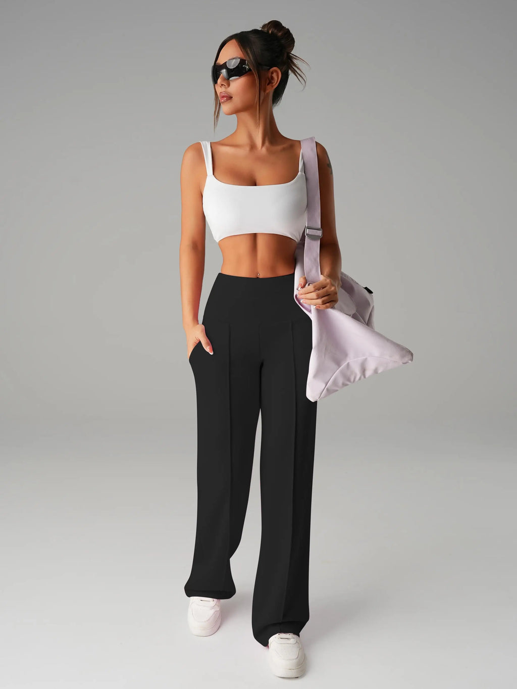Women High Waisted Wide Leg Yoga Pants