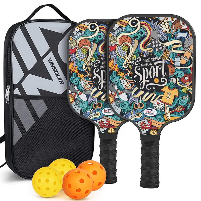Pickleball Paddles Set Fiberglass