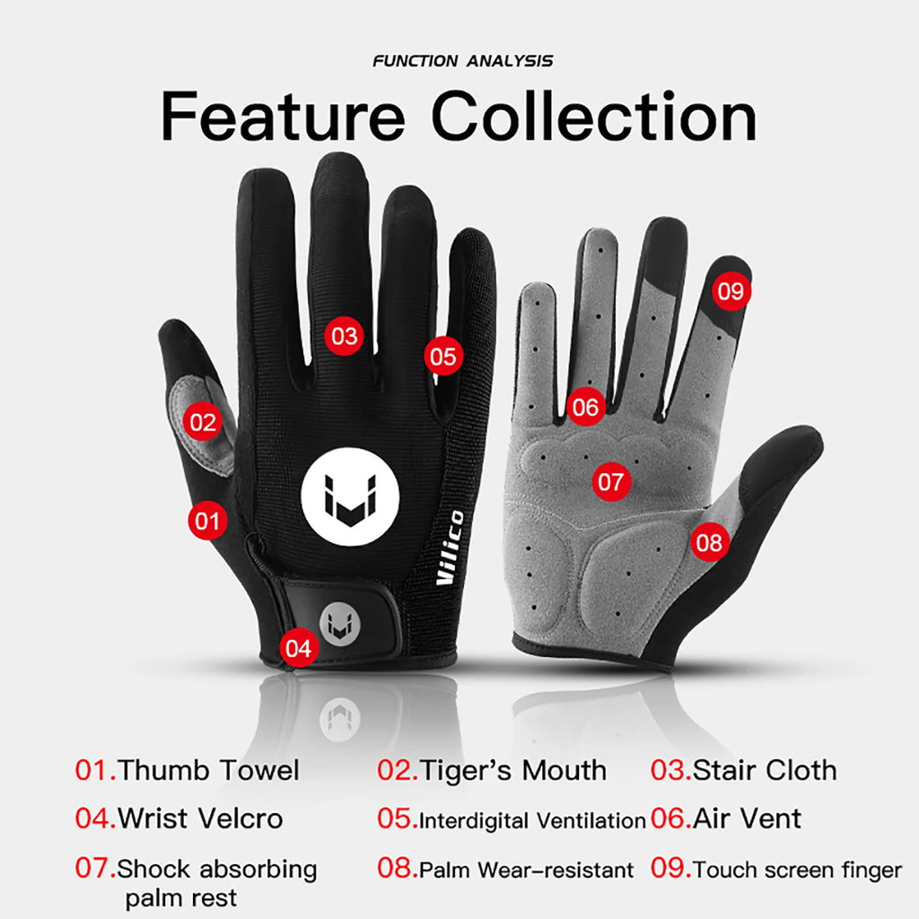 Cycling Anti-slip Full Finger Gloves