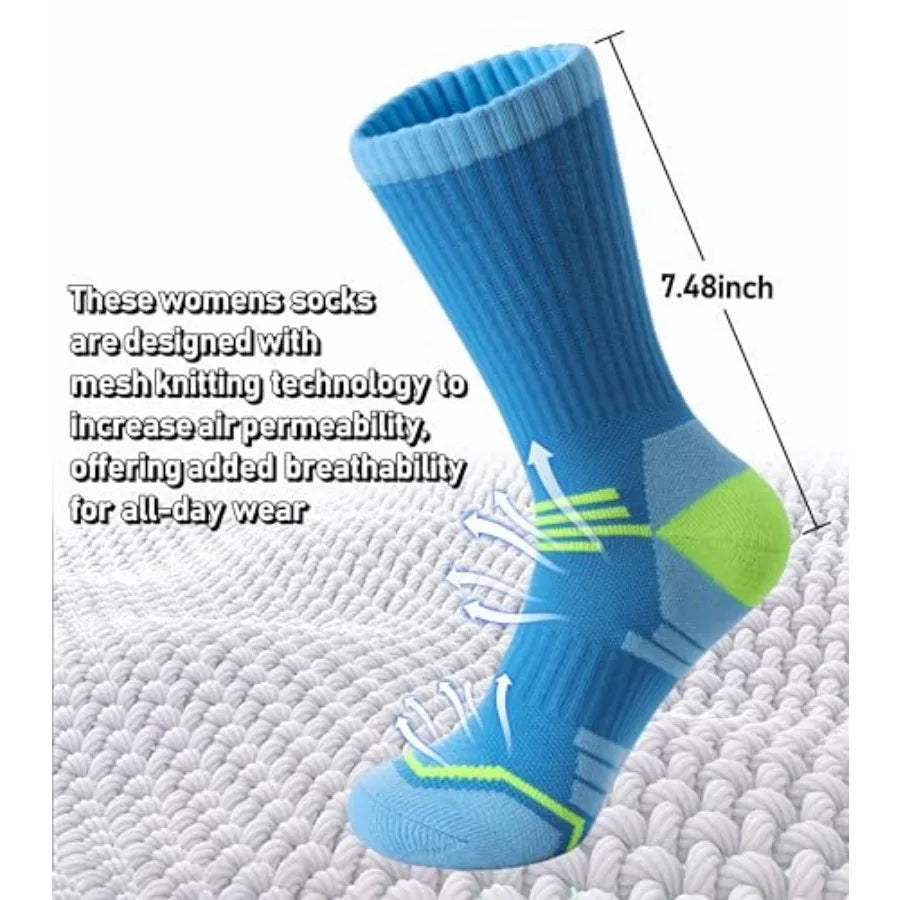 Women's Crew Compression Thick Cushioned Socks