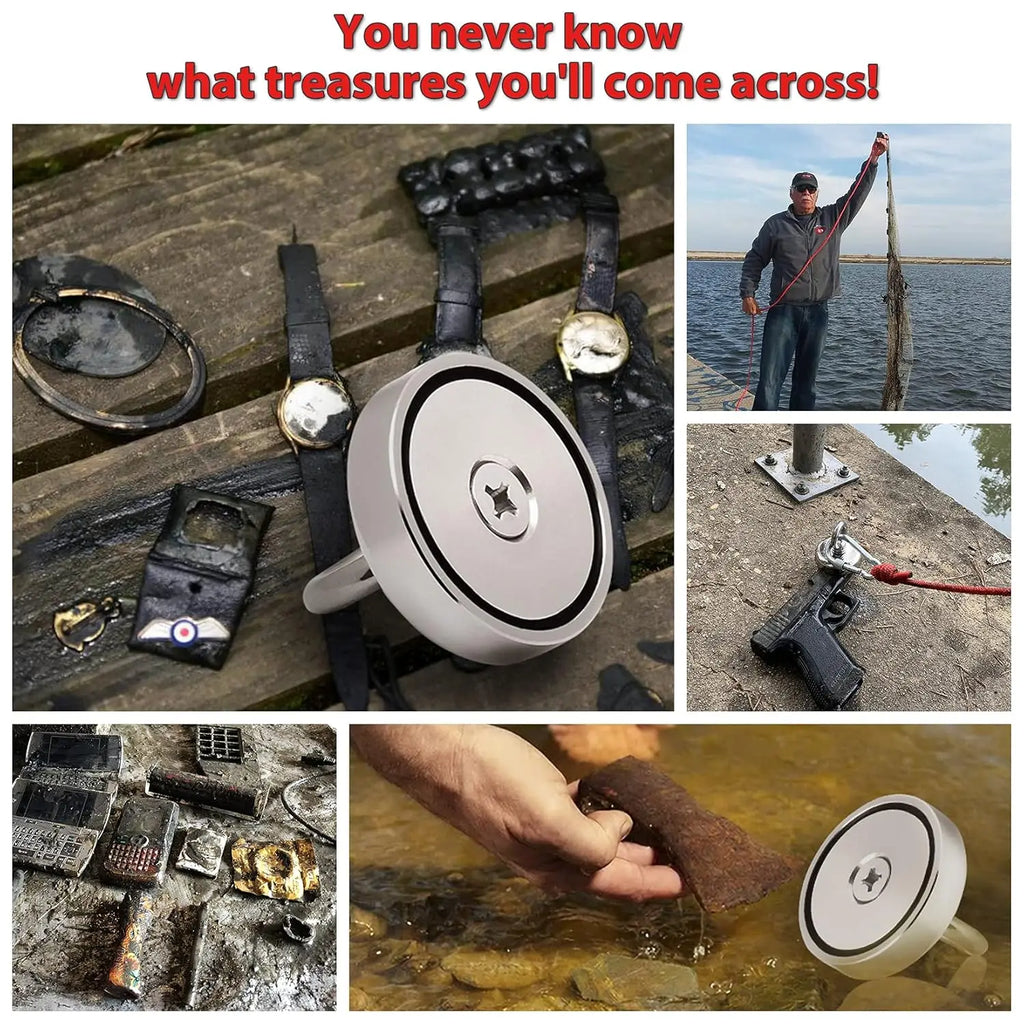 1000 LBS Fishing Magnet Kit
