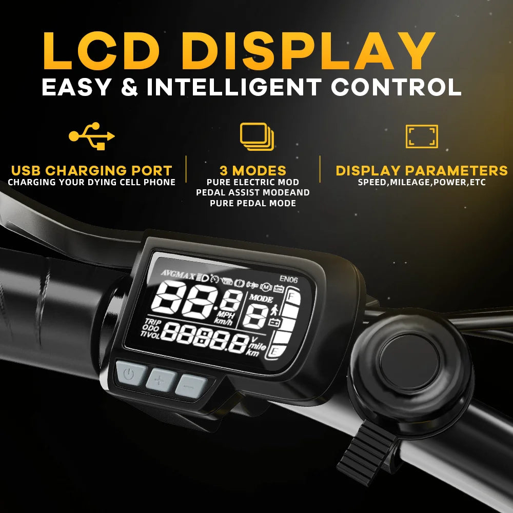 1000W Peak High-speed BrushlessElectric Bike