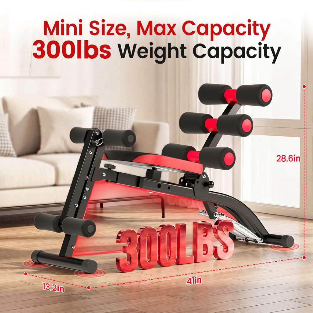 6 in 1 4-Level Adjustable Ab Workout Bench